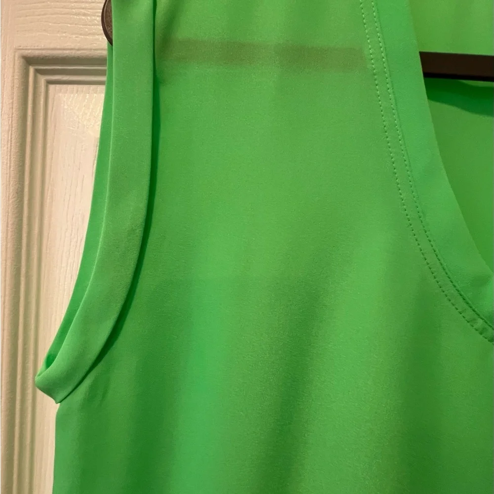 J. Crew Women Size 6 Kelley Green Sleeveless Pullover Oversized Blouse Top